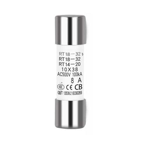 Fusible 10x38mm 8A pour remplacer les cartouches électriques usagées