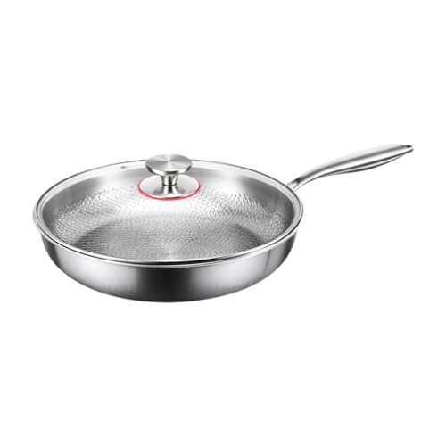 ＡＷＨＡＯ Sartén Antiadherente con Tapa para Picnic, salteado, asado, horneado, guisado, Interior y Exterior