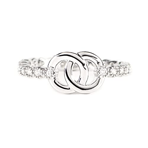 STORYJEWELLERY Mother & Daughter Ring - Sterling Silver Forever Linked Gift