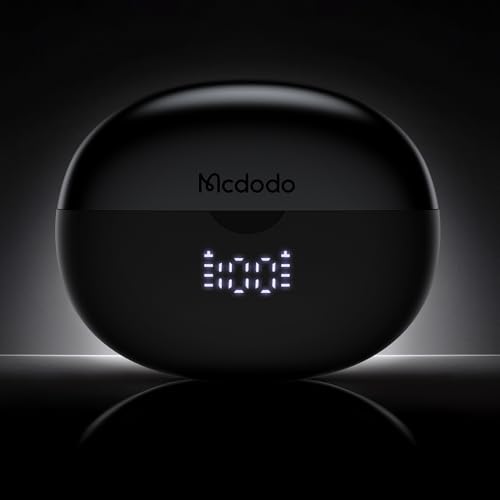 Image of mcdodo HP-8160 TWS Bluetooth Headphones with Digital Display - Air O3 Series Black