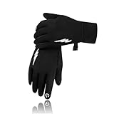 アウトドアグローブ 防寒手袋 メンズ【防風保温・裏起毛・タッチパネル対応・撥水加工 】グローブ 冬 保温 グローブ 自転車グローブ 耐磨耗性 滑り止め 通勤 通学 バイクスポーツ ランニング 釣り 作業 スキー メンズ レディース (ブラック, XL)