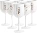 Produktbild 8 Stück Moët &Chandon Ice Imperial Sektgläser Set0.48L Acryl-Glas Mote Rose Champagnergläser,Wine Party Flöte Kunststoff Weinglas Sektglas, Weiß
