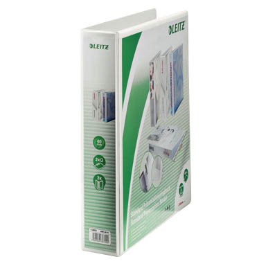 Präsentationsringbuch A4 weiß LEITZ 42810001 40mm 2Ringe