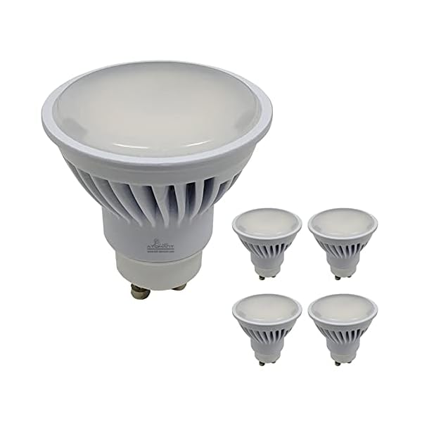 LED ATOMANT, LED-Lampe, 5er Pack, GU10, Maße: 50x55mm, Farbe: 4500 K [Energieklasse A++]