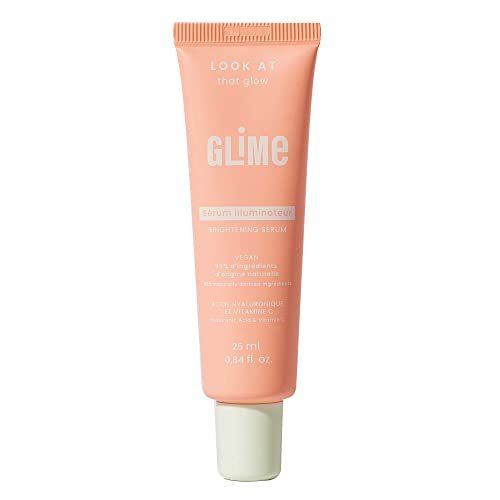 Glime - Sérum Visage Illuminateur - Acide Hyaluronique et Vitamine C - Plus De 95% D'ingrédient D'origine Naturelle - Fabriqué en France - 25ml Cover