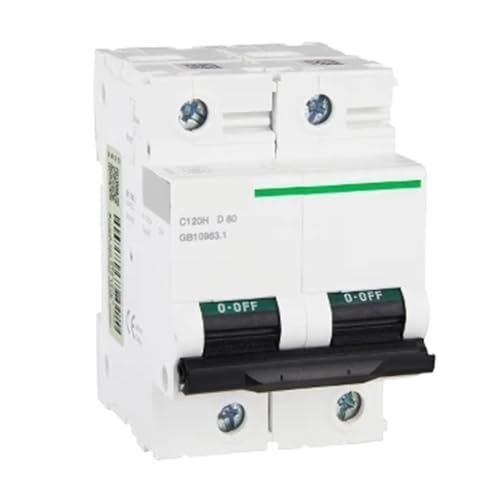 Disjoncteur miniature 2P 80A C120H courbe D pour protéger vos moteurs