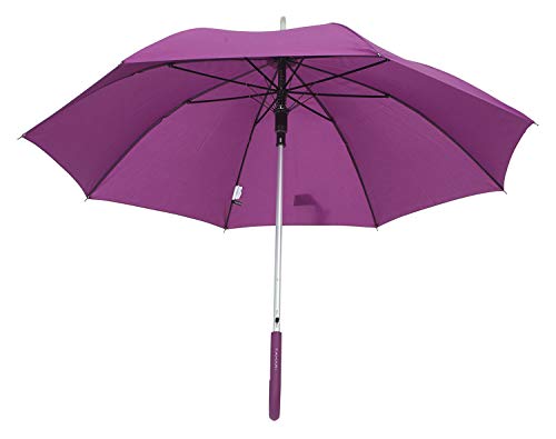 TAHARI Automatic Open Aluminum Shaft Rubberized Grip Handle Umbrella - Image 6