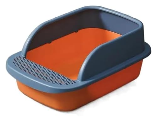 Caja de arena para gato abierta azul talla L miniatura 1