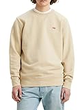 Cuello redondo no gráfico Levi\'s New Original Crew Sudadera Hombre Fields Of Rye (Verde) M -