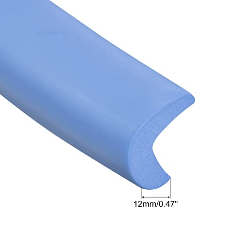 Image of uxcell Corner Guards Edge Protectors 6.56ft(2M), Foam Safety Bumper L Shape for Furniture Corner Table Edge Guard, Blue