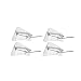 Produktbild 4pcs Küchengeräte Damen Herren Shield Arbeitskleidung Transparent Kunststoff Kochgeschirr Masken für Chef Service Restaurant Küche Café-Gesichtsschutzschild Catering Food Hotel (Grau)