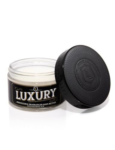 LUXURY LIFE Bed Butter - Scented, Luxurious Body Butter With All-Natural Hyaluronic Acid For Soft, Glowing, Hydrated Skin For Men & Women - Suitable For All Skin Types - Luxury Scent, 5 oz