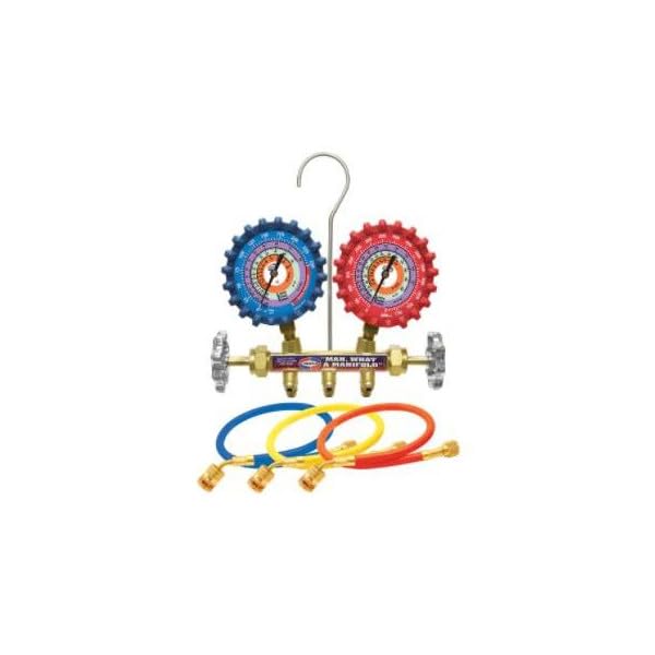 MANIFOLD R12/R22 /R134 UNIWELD 3FEET HOSES MANIFOLD QAL3SM-1 (PSI-kg/cm2-Farenheit)