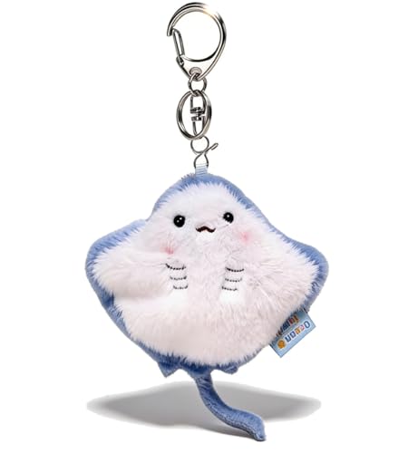 Jenmex Ocean Animal Keychain Cute Sea Creature Bag Charm for Backpack Purse Keys Stingray Keychain Ocean&Sea Life Themed Gift