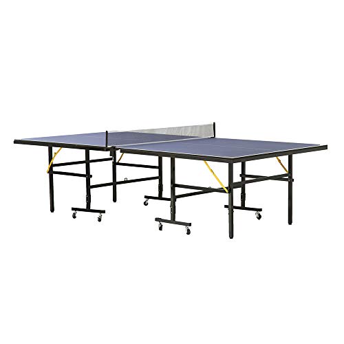 Sport1 - Mesa de Ping Pong Plegable de Acero con asa, Palas, Pelotas, Red y Tiendas de campaña, para Uso Regular o Entrenamiento.