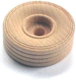 50 Wood 1 1/2 Inch Treaded Toy Wheels W/1/4 Hole