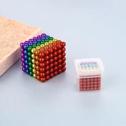 SARJUDAS ENTERPRISE Amazon New Trending 216 pcs 6X6 Cube of 6 Colors 5mm Balls- Explore The Creative World, Beads Stress Relief