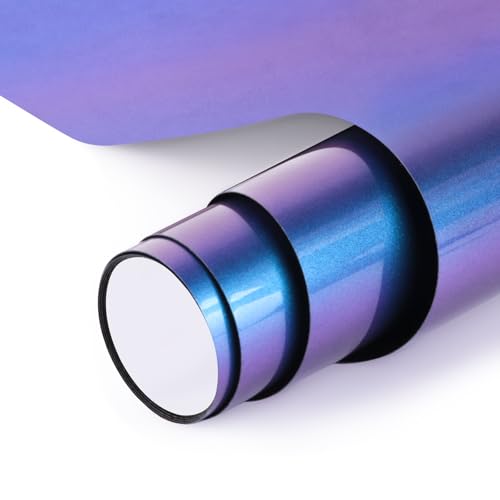 NANAPLUMS Chamäleon Plotterfolie Textil - Heat Transfer Vinyl PU Transferfolie Plotter Flexfolie für Textilien, zum Aufbügeln für DIY T-Shirt, Stoffe