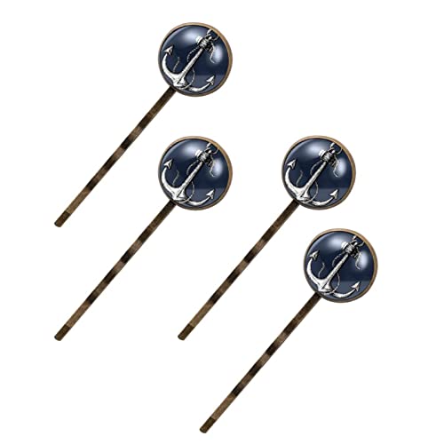Épingles à cheveux ancre bleu marine de haute qualité pour chignon chic