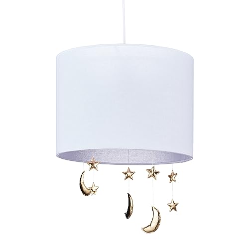 Relaxdays Children's Ceiling Light Moons & Stars Lámpara Techo Habitación Infantil, Lunas &...