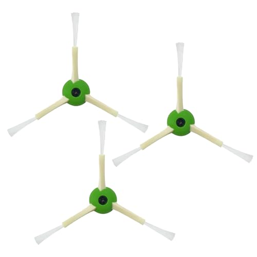 TALENTEC Home | 3X Cepillo Lateral de Repuesto, y Tornillo, Compatible con Robot Aspirador iRobot Roomba i3, i4, i5, i6, i6+, i7, i7+, i8, i8+, j7, j7+, E5, E6, E7 | Color Verde y Blanco