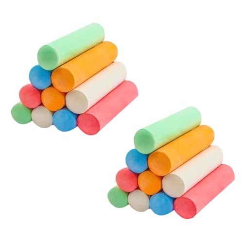 Housoutil 20Pcs Dustless Graffiti Chalk Portable Blackboard Chalks for Outdoor Games and Easy to Wipe for Creative Fun and Drawing Activities