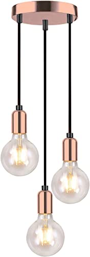 SHINY STAR Suspension moderne en spirale 3 - Culot E27 Edison - 81905RG3 Cover