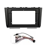 KUNFINE Autoradio Navigation Android Radio Cadre de Montage Masque Bracket avec Faisceau de câbles Spécialement conçu pour Hyundai Ix25 / Creta 2020 LHD