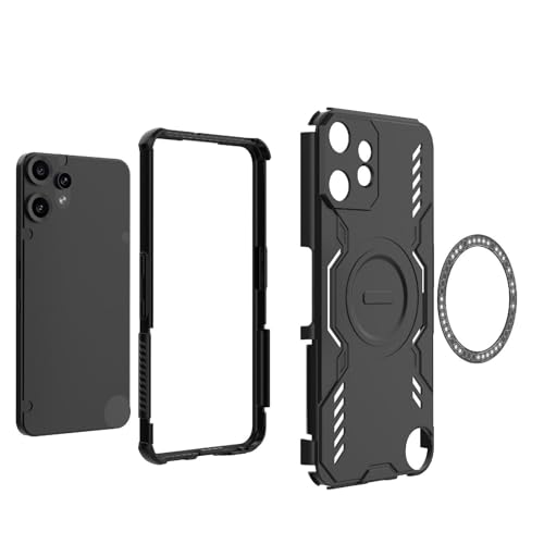 Image of Back Cover Case for CMF Phone 2 Pro 5G | 360 Protection Mobile Phone Case Mag-Safe | Camera Protection | Back Cover for CMF Phone 2Pro 5G / 2 Pro 5+G - Black TPU+PC