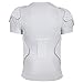 DGXINJUN Men Padded Football Chest Rib Protector Shirt Heart Shoulder Guard Sternum for Football Baseball Softball Rugby