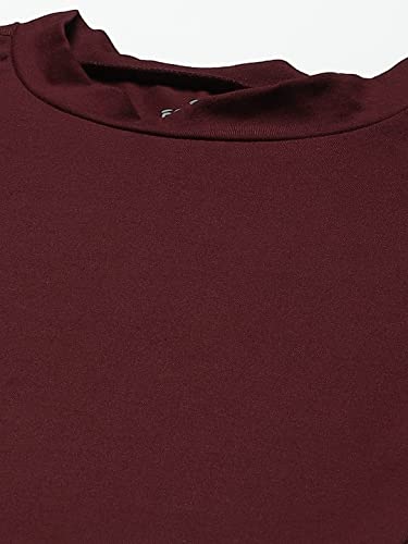 Image of Women Solid Super Soft streachable Cotton Lycra Blended Crop Top (M, Wine)