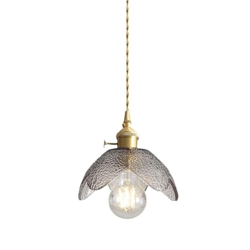 Lámparas de araña LED modernas de techo suspendidas en cristal gris para salón y dormitorio