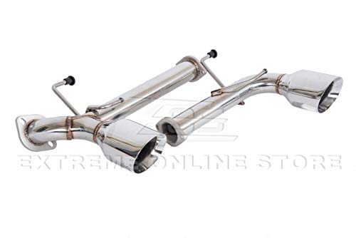 Replacement For 2012-Present Scion Fr-S Subaru Brz Toyota 86 Stainless Steel Anodized Silver Muffler Axle Back 4.5" Double Wall Dual Tips Exhaust Ext-Md006 #TOP6