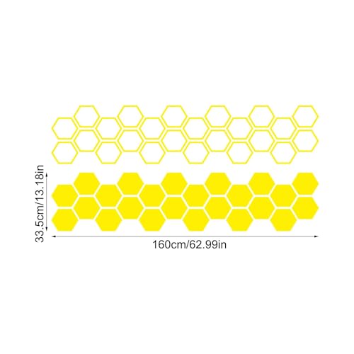 Pegatinas para parachoques de coche estilo tuning hexágonos para rutas 5