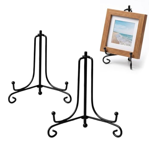 Utilizzo versatile: Perfetto come porta piatti da esposizione, espositore in metallo a forma di L o supporto calendario. Ideale per esporre collezioni, medaglie, miniature, conchiglie, fibbie per cinture e molto altro