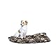 Italian Bed Linen Sogni e capricci Pets Gepolstertes Hundekissen Maxy, Brown Dogs, 60 x 100 cm, Maxy-CSmicro-Brown DOGS-60X100