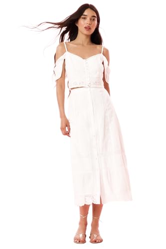 LOVESHACKFANCY Women's Allesia Cotton Midi Skirt2