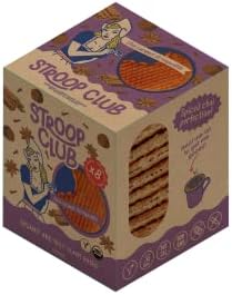 Stroop Club Traditional Caramel Delights Cookies | Organic Waffles and Plant Based | Vegan Healthy Snacks Stroopwafels - 3 x Pack of 8 Waffles (24 Waffle Cookies)