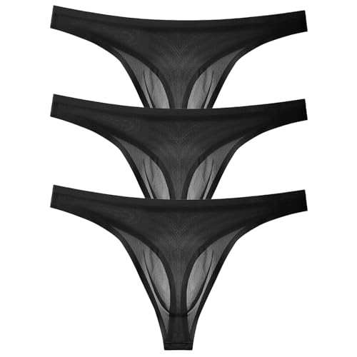 Men's Seamless Briefs Breathable Transparent Ultra-thin Underwear Sexy Bikini