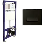 Structio International inbouwtoilet inbouwspoelbak spoelbakken ECO voorwandspoelbak montageelement hangband element + drukplaat drukplaat 11