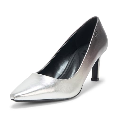 DKNY Women's Shoes Pump,PWTR/SLVER,85 Pewter/Silver