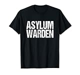 Warden Halloween Costume TShirt Asylum Inmate Guard T-Shirt