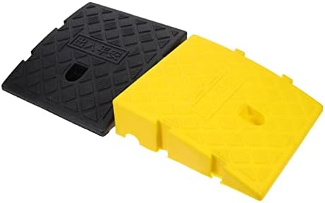 Yardwe 2pcs Step Mat Slope Mat Portabicicletas para Auto Lightweight Scooter Portable Wheelchair Cable Protector Ramp Dog Ramp for Car Ramp Mat Plastic Ramp Mat Bike Ramp Lawn Mower Heavy