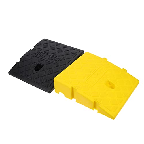 Yardwe 2Pcs Step Mat Slope Mat Portabicicletas Para Auto Lightweight Scooter Portable Wheelchair Cable Protector Ramp Dog Ramp For Car Ramp Mat Plastic Ramp Mat Bike Ramp Lawn Mower Heavy #TOP26