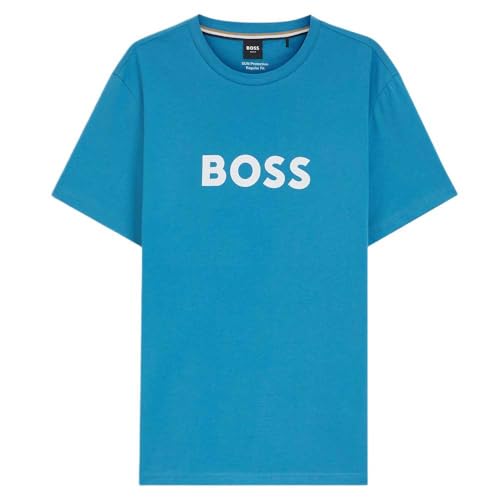 T-Shirt de Plage Boss Homme XXL Turquoise pour Éviter l'Inconfort
