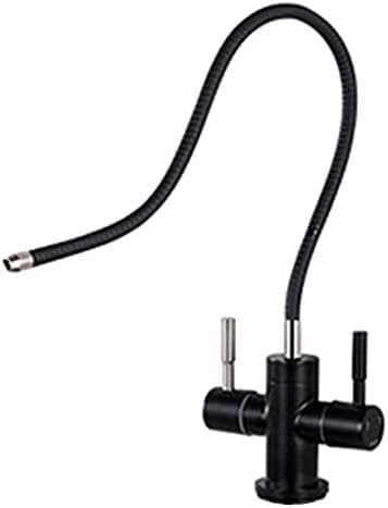 Compatible avec tous les systèmes de filtration d'eau ce robinet d'évier noir filtre