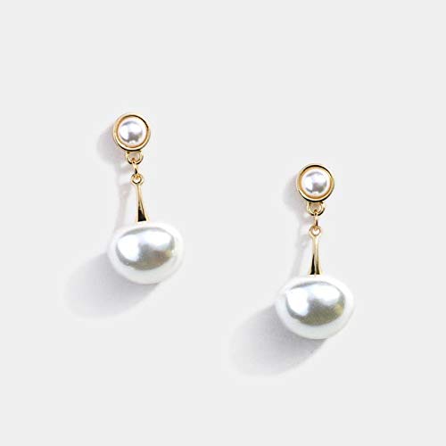 Boucles d'oreilles en Perles Cellacity en Argent 925 de Forme Goutte d'eau