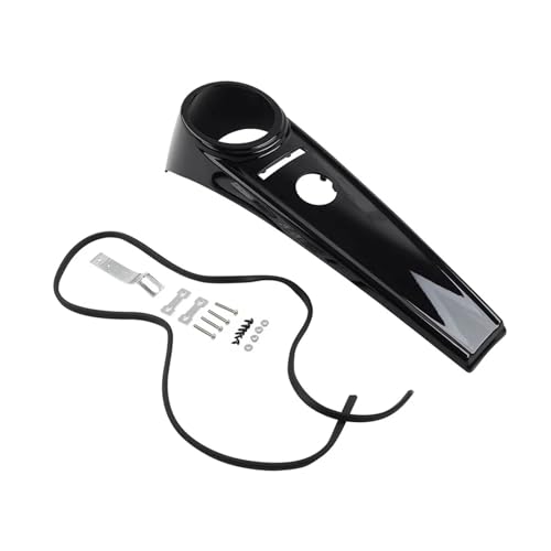 Couvercle Réservoir Essence Moto Noir Brillant avec Habillage Console pour FLHR 2008-2023