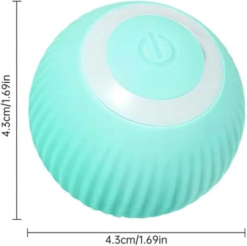 PRETTYLE Balle Chat powerball Wloom, Wloom Cat Ball 2.0, Jouet pour Chat Wloom Power Ball 2.0, Jouet pour Chat Aiveys, Jouet pour Chat Gertar, Jouet à Rouler Smart Ball (Bleu) – vue 7