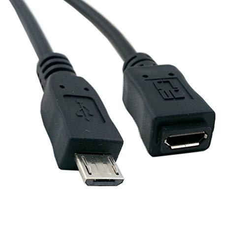 CY USB 2.0 Micro USB 5Pin Male to 5Pin Female Extension Cable Hi Speed for Data Power 50cm